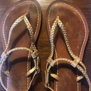 Gold Gladiator Sandals